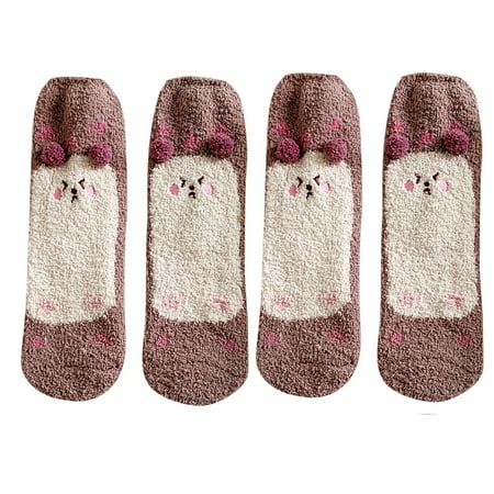 

Socks for Women 2 Pairs2 Pairs Of Women Casual Animal Print Cotton Pattern Lady Socks Tube Comfortable Socks
