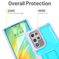 thumbnail image 3 of FITO For Samsung Galaxy S22 Ultra Case, Full-Body Phone Case with Kickstand (Blue), 3 of 8