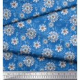 thumbnail image 2 of Soimoi Poly Georgette Fabric Artistic Floral Fabric Prints by Yard 52 Inch Wide, 2 of 3