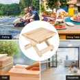 thumbnail image 2 of Noref Foldable Solid Wood Small Square Bench Rural Styles Bench Ergonomic Design Fine Workmanship, , Square Bench, 2 of 8