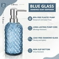 thumbnail image 3 of GM GMISUN Blue Glass Soap Dispenser with Pump Hand Soap Bottle for Kitchen Bathroom 16oz, 3 of 6