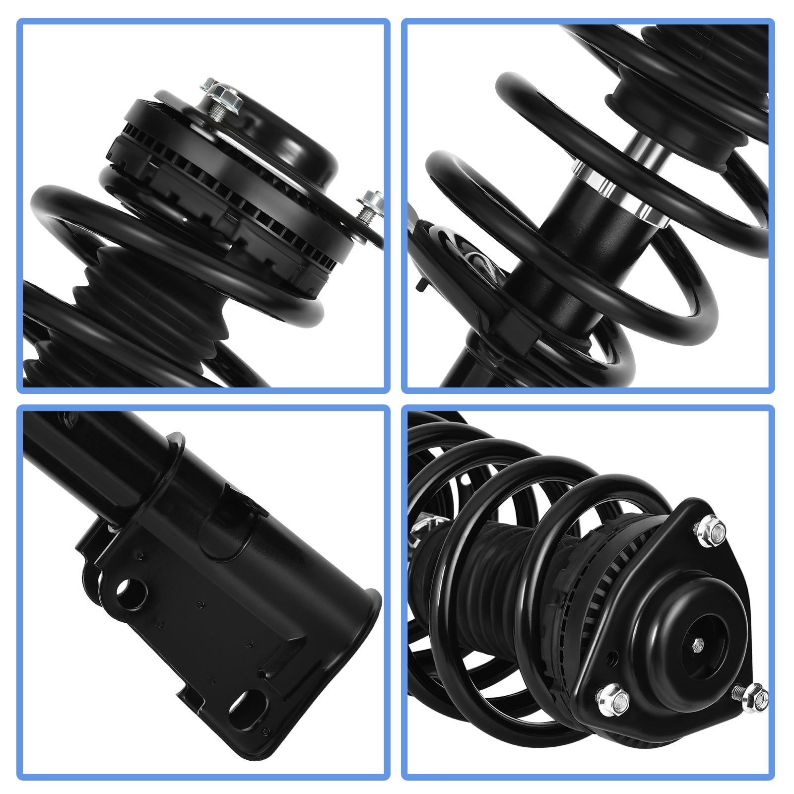 LEDKINGDOMUS Front Complete Strut Assembly with Coil Spring for 2011-2016 Chrysler Town & Country 2011-2020 Dodge Grand Caravan 2011-2014 VW Routan Quick Strut Replacement 471128L 471128R