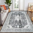thumbnail image 4 of Ultrug Vintage Rugs Soft Accent Area Rug for Bedroom Living Room Home Decor Carpet,5'x7',Gray, 4 of 7