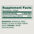 thumbnail image 4 of Spring Valley Vitamin D3 Softgels, 25 mcg (1000 IU), 450 Count, Supplement for Bone and Immune Health, 4 of 8