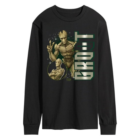 Marvel Guardians of the Galaxy - Groot - Men's Long Sleeve Graphic T-Shirt