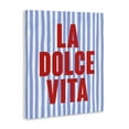 thumbnail image 4 of Stupell Industries La Dolce Vita on Blue Text & Numbers Painting Wrapped Canvas Art Print Wall Art, 16 x 20, 4 of 8