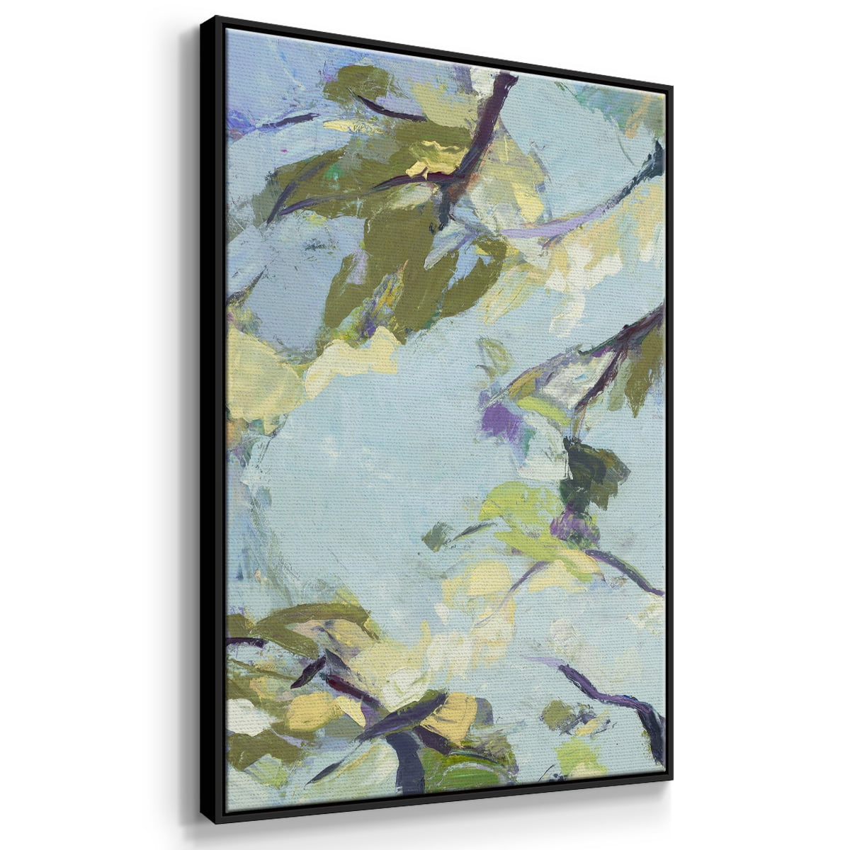 Aqua Sky Framed Premium Gallery Wrapped Canvas - Ready to Hang - 17 x 25 - Black Floating Frame
