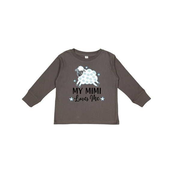Inktastic My Mimi Loves Me Baby Lamb Boys or Girls Long Sleeve Toddler T-Shirt