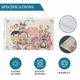 thumbnail image 6 of Bunny Easter Placemats Set of 4, Eggs Spring Floral Butterfly Leaves Rustic Placemats for Dining Table, Place Mats for Kitchen Tabletop, Waterproof Wipeable Dining Table Mats Set, 6 of 9