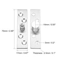 thumbnail image 2 of Uxcell 2 Sets Stainless Steel 360 Degree Door Pivot Hinge 75 x 17mm, 2 of 3