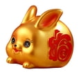 thumbnail image 4 of Lucky Rabbit Money Bank Animal Figurines Money Saving Pot Jar Ornament Craft Aureate, 4 of 8