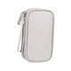 thumbnail image 2 of Organizador de viaje para dispositivos electrónicos, bolsa organizadora de viaje, bolsa de transporte multifuncional gris de 2 capas, 2 of 8