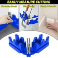 thumbnail image 4 of Miter Angle Cutting Template, Integrated Guide Pins Miter Measuring Cutting Tool  for Home Renovation, 4 of 7