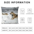 thumbnail image 5 of Orinice Dog Snow Mountain Graphic Decorative Cushion Throw Pillow Cover for Home Couch Living Room Bed Sofa - Winter Square 1PC 20x20in, 5 of 5