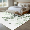 thumbnail image 4 of Large Area Rugs for Living Room Bedroom, Sage Green Leaves 8'x10' Rug Washable Carpet Runner Indoor Outdoor, Summer Botanical Non Slip Floor Mats Rug for Kitchen, Patio, 4 of 8