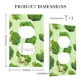 thumbnail image 3 of Daiia Broccoli 3 Pattern Decorator Wall Plate Child Safe Outlet Cover, Switch and Outlet Covers,Size 1-Gang 5.0" x3.0" , Polycarbonate Thermoplastic-Style S, 3 of 6