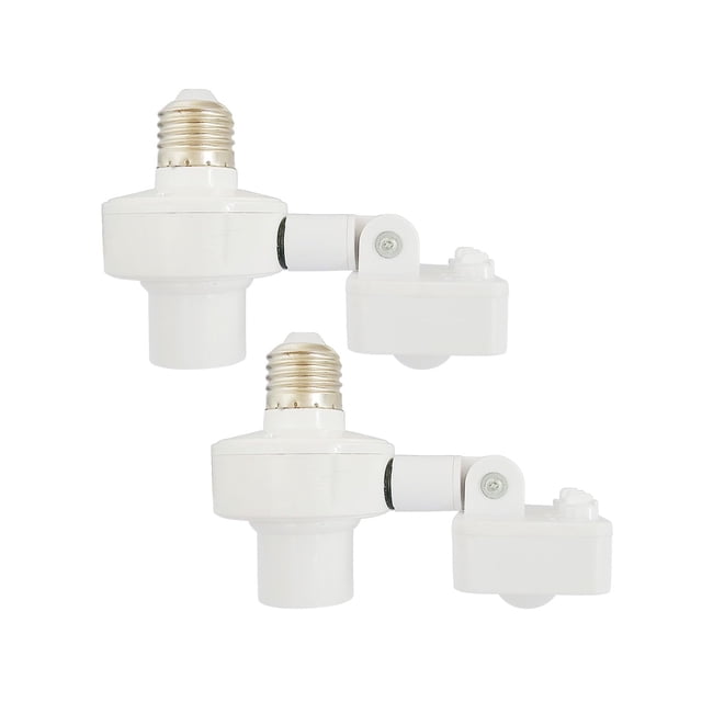 Paquete de 2 portalámparas con sensor de movimiento E26/E27 110-240 V