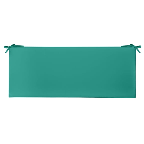 RSH Décor Indoor Outdoor 3” Foam Cushion with Ties (51” x 18” x 3”), Solid Cancun