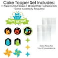 thumbnail image 3 of Big Dot of Happiness Monster Bash - Little Monster Birthday Party Cake Decorating Kit - Happy Birthday Cake Topper Set - 11 Pieces, 3 of 6