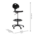 thumbnail image 3 of Banco Alto Multiusos Equipamiento en Muebles con Respaldo y Ruedas, 3 of 3