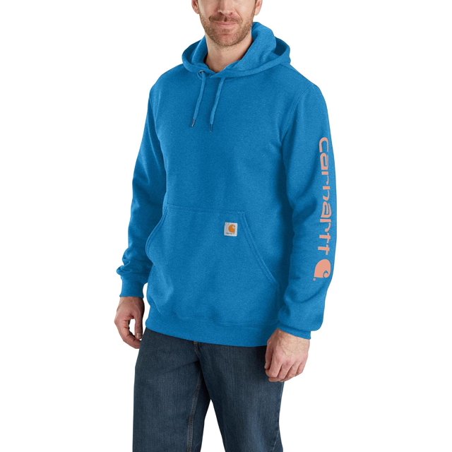 Carhartt Mens Loose Fit Midweight Logo Sleeve Graphic Sweatshirt