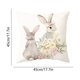 thumbnail image 3 of Funda de almohada de tela, funda de almohada de Pascua, hogar, huevo de Pascua, conejos, decoración del festival, funda de cojín, decoraciones de Pascua, decoraciones de Pascua, decoración de otoño, d, 3 of 6