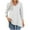 White, variant on Blmnix Relaxed Fitted Tops Polka Dot Tunics Teacher Tops for Women White 3/4 Sleeve V-Neck Tops