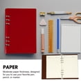 thumbnail image 4 of Miangastore Fournitures Scolaires Bloc-Notes Rouge Matériau Synthétique 1Ensemble 9X2.6X0.7In, 4 of 9