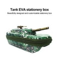 thumbnail image 3 of Estuche para lápices con forma de tanque, estuche para lápices de gran capacidad, funda cartuchera para bolígrafos, organizador de EVA, caja de papelería para estudiantes y adolescentes, 3 of 5
