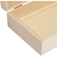 thumbnail image 3 of 6 Pack Small Unfinished Wooden Gift Boxes with Hinged Lids for Jewelry Wooden Jewelry Box Desktop Sundries Storage Box DIY Crafts, 3 of 5
