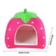 thumbnail image 3 of Apmemiss Clearance Winter Indoor Outdoor Pet House Foldable Yurt Strawberry Tent, Warm Shelter for Cats Dogs, Small Medium Breeds, Easy Storage, 3 of 8
