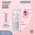 thumbnail image 3 of Miyuki Delica Seed Beads – Size 11/0 (1.6 mm), DB0271, Galvanized Crystal, 7.2 g, Approx. 1440 Beads, 3 of 7