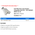 thumbnail image 2 of Fuel Filler Door Lock Actuator - Compatible with 2012 - 2013 INFINITI M35h 3.5L V6, 2 of 2