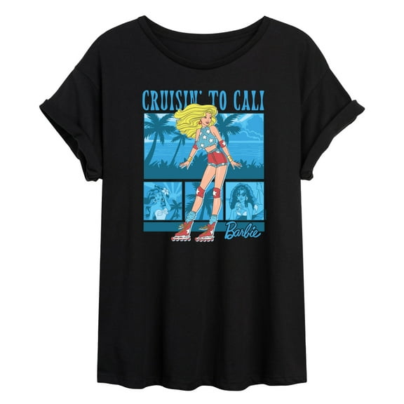 Barbie - Beach - Juniors Oversized Graphic T-Shirt