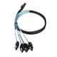 thumbnail image 5 of Cable Mini SAS a 4 SATA de 7 pines, 12 Gbps, contactor chapado en oro y cobre estañado, cable SFF 8087 a 4 SATA para chasis de escritorio, 1 metro/3,3 pies, 5 of 12