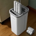 thumbnail image 1 of Hands Free Flat Floor Mop and Bucket with Wringer Set, 3 Washable Microfiber Mops, Wet and Dry Use, Floor Cleaning System, 1 of 8