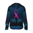 thumbnail image 3 of Easygdp Two Human Hands are Holds Pink Ribbon Awareness Lightweight Long Sleeve Sun Shirt Sports long-Sleeved Sun Protective Clothing, Quick Drying Breathable - Medium, 3 of 9