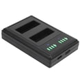 thumbnail image 4 of Battery Charging Station, With LCD Display Camera Battery Charger, Micro USB Interface Double Charge 10W DC 5V Outdoor Activities Charging For Camera, 4 of 8