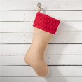 thumbnail image 1 of SARO 3585.R1319 13 x 19 in. Diamond Pleated Design Stocking  Red, 1 of 1