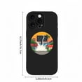 thumbnail image 3 of Stylish Yellowing Resistant Lightweight iPhone 15 Pro Case - Vibrant Explosion Design with Colorful Houses & Palm Trees Perfect for Sunrise/Sunset Vibes, 3 of 6
