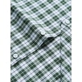 thumbnail image 6 of sogami Men's Plaid Shirt Casual Long Sleeve Button Down Checkered Shirt Regular Fit, 6 of 8