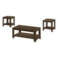 thumbnail image 1 of Monarch Specialties Table Set, 3pcs Set, Coffee, End, Side, Accent, Living Room, Laminate, Walnut, Transitional, 1 of 4