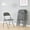 Grey, variant on Kelno 4 Pack Folding Chair Leather Padded Seat Portable Chair, Black