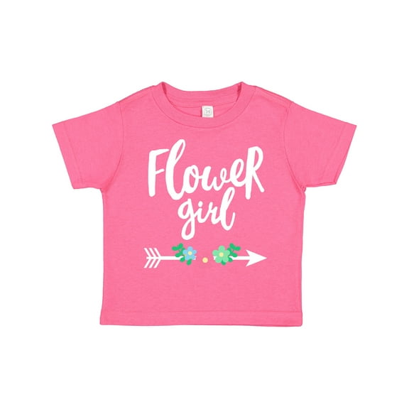 Inktastic Flower Girl with Arrow and Flowers Girls Toddler T-Shirt