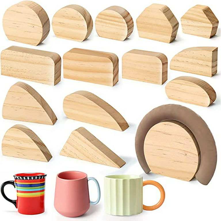 14 Ceramic Mug Handle Molds, Wooden Pottery Tool Kit for Making Mug Handles, Suitable for Beginners, Women's, Size: One size, White