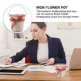 thumbnail image 3 of 1pc decorativo hierro maceta maceta creativo flor de flores hogar adorno casa apoyo, 3 of 5