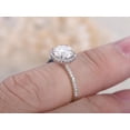 thumbnail image 3 of Classic 1.75 Carat Moissanite Diamond Engagement Ring with 18k Gold Plating, 3 of 3
