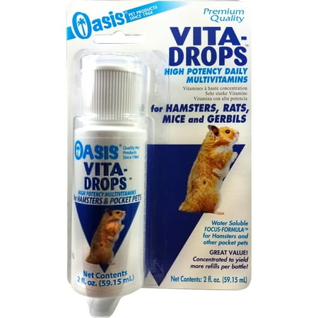 UPC: 0048054802607 | Oasis Vita Drops Daily Multivitamin for Hamsters  Rats  Mice  and Gerbils  2 fl oz.