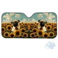 thumbnail image 2 of FORUDESIGNS Pug Dog Sunflower Print Car Windshield Sun Shade Foldable Dashboard Shield for Vehicle Auto Window Shades for UV Rays and Sun Screen Protection,57.1 x 27.4 inches, 2 of 7