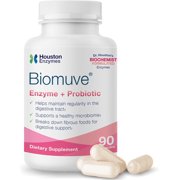Houston Enzymes Biomuve for Digestive Support, Maintain Regularity & Healthy Microbiome - 90 Cap
